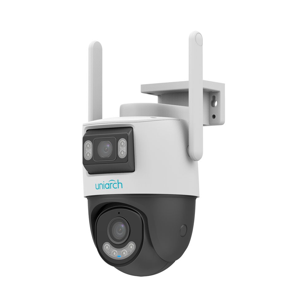 UNIARCH UHO-P2S-M33F34 3MP + 3MP Dual-Lens Outdoor PTZ Wi-Fi Smart Camera – 30m Night Vision | IP66 Waterproof | Two-Way Audio | 512GB Support