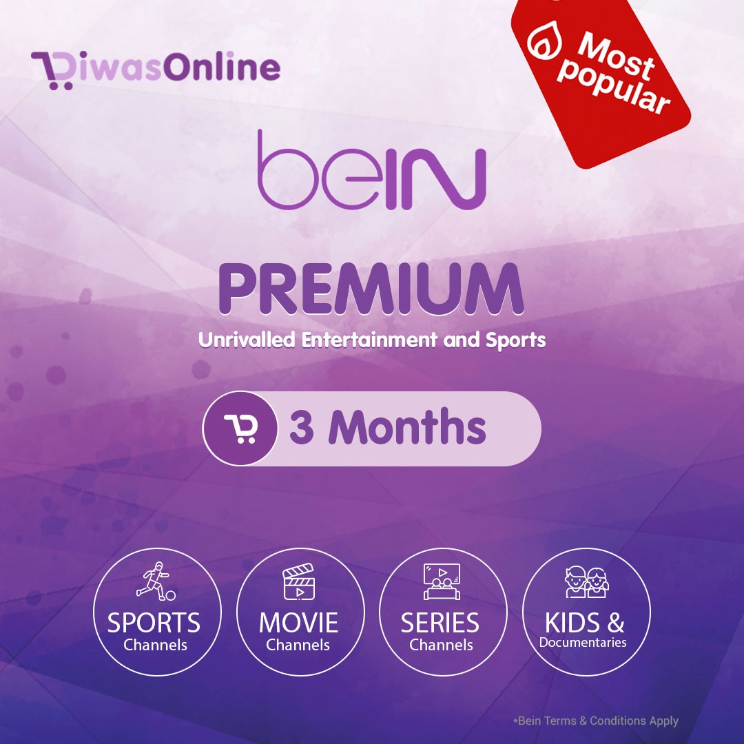 beIN PREMIUM Package – 3 Months Renewal Subscription