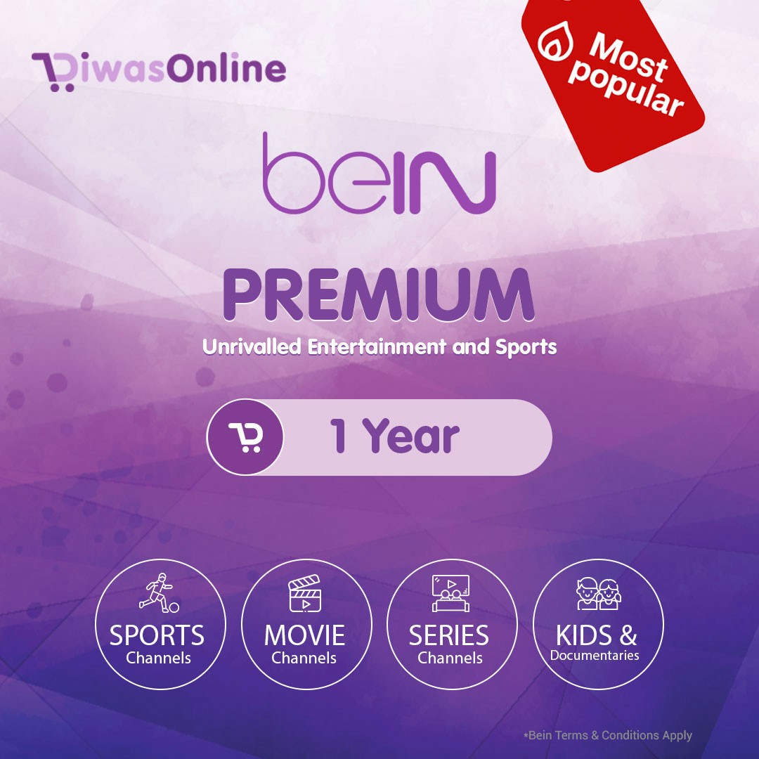 beIN PREMIUM Package – 1 Year Renewal Subscription
