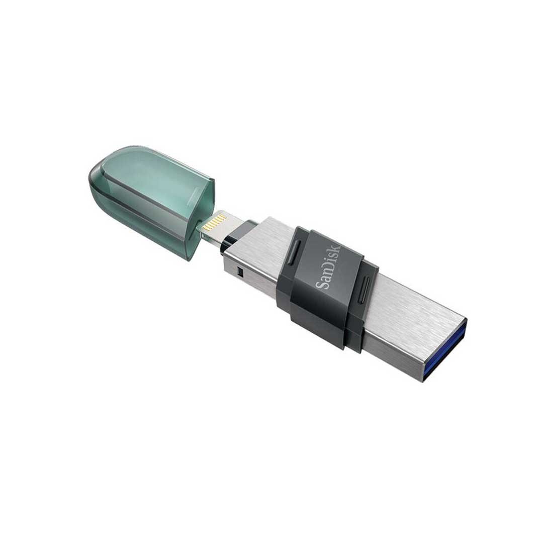 SanDisk iXpand Flash Drive Flip | USB Type-A & Lightning Connector | iPhone & iPad Compatible