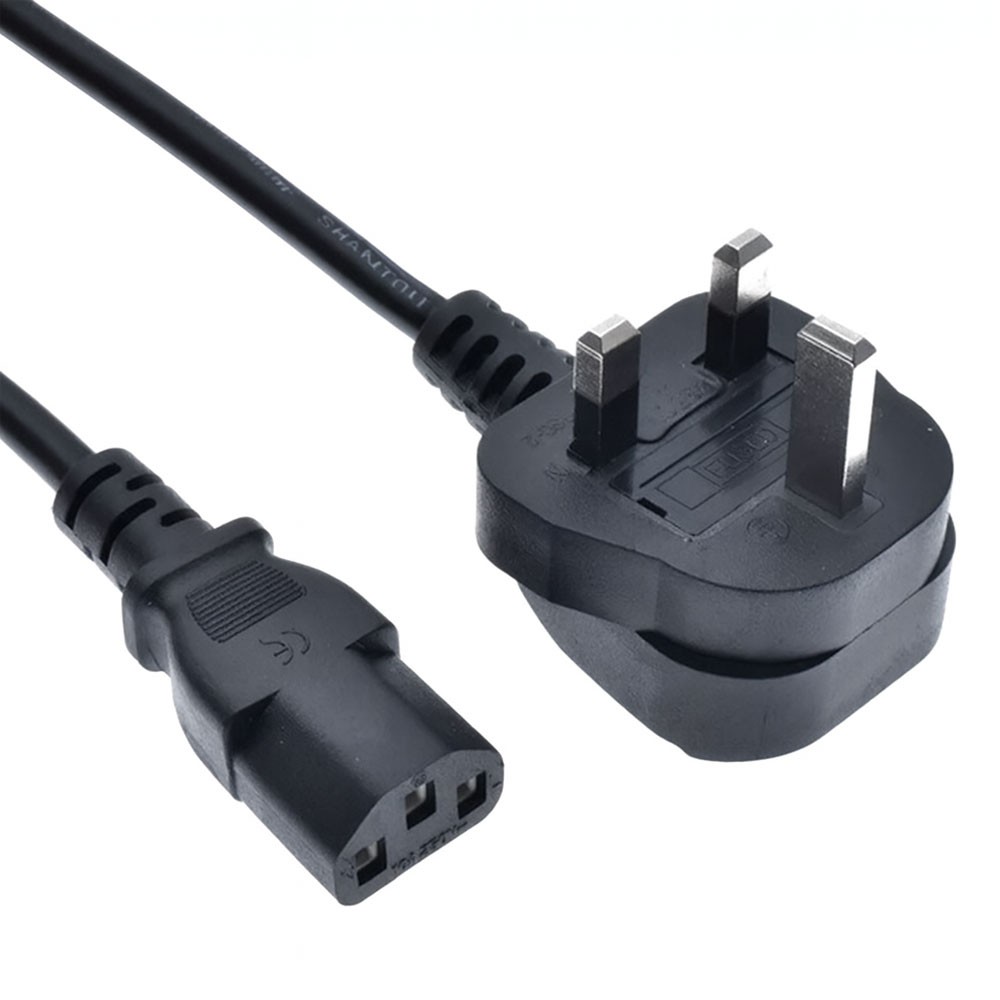 Power Cable TV / PC UK Plug Type 13 Amp Fused 1.5 mm Cord – 1.5 Meter | Diwas Online Kuwait