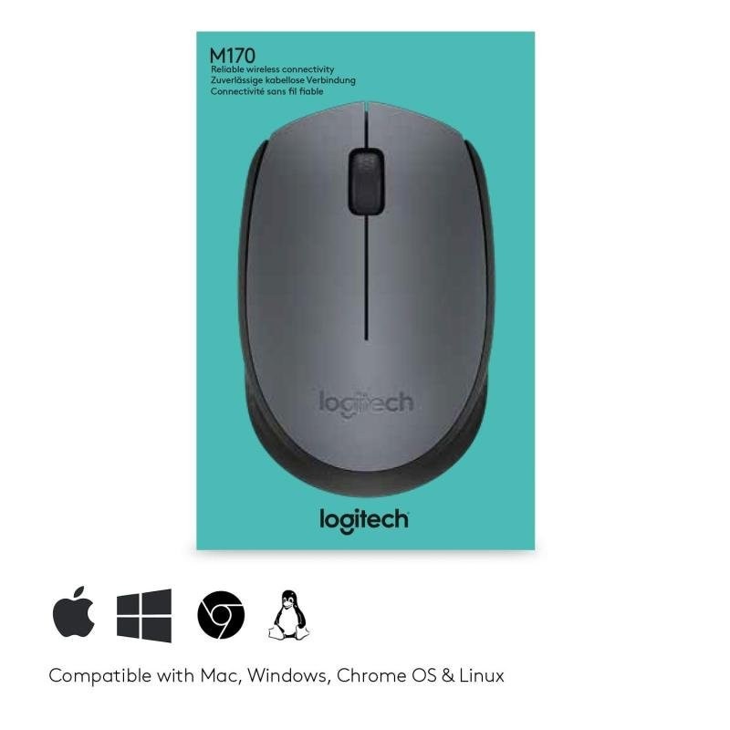 Logitech M170 Wireless Mouse | 2.4 GHz Plug-and-Play