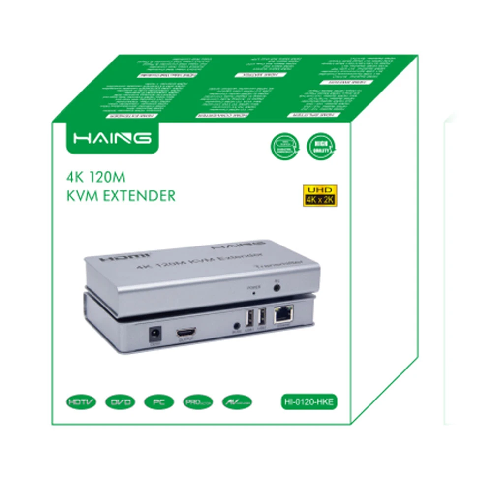 HDMI Extender with USB KVM 120M Support 4K | HI-0120-HKE