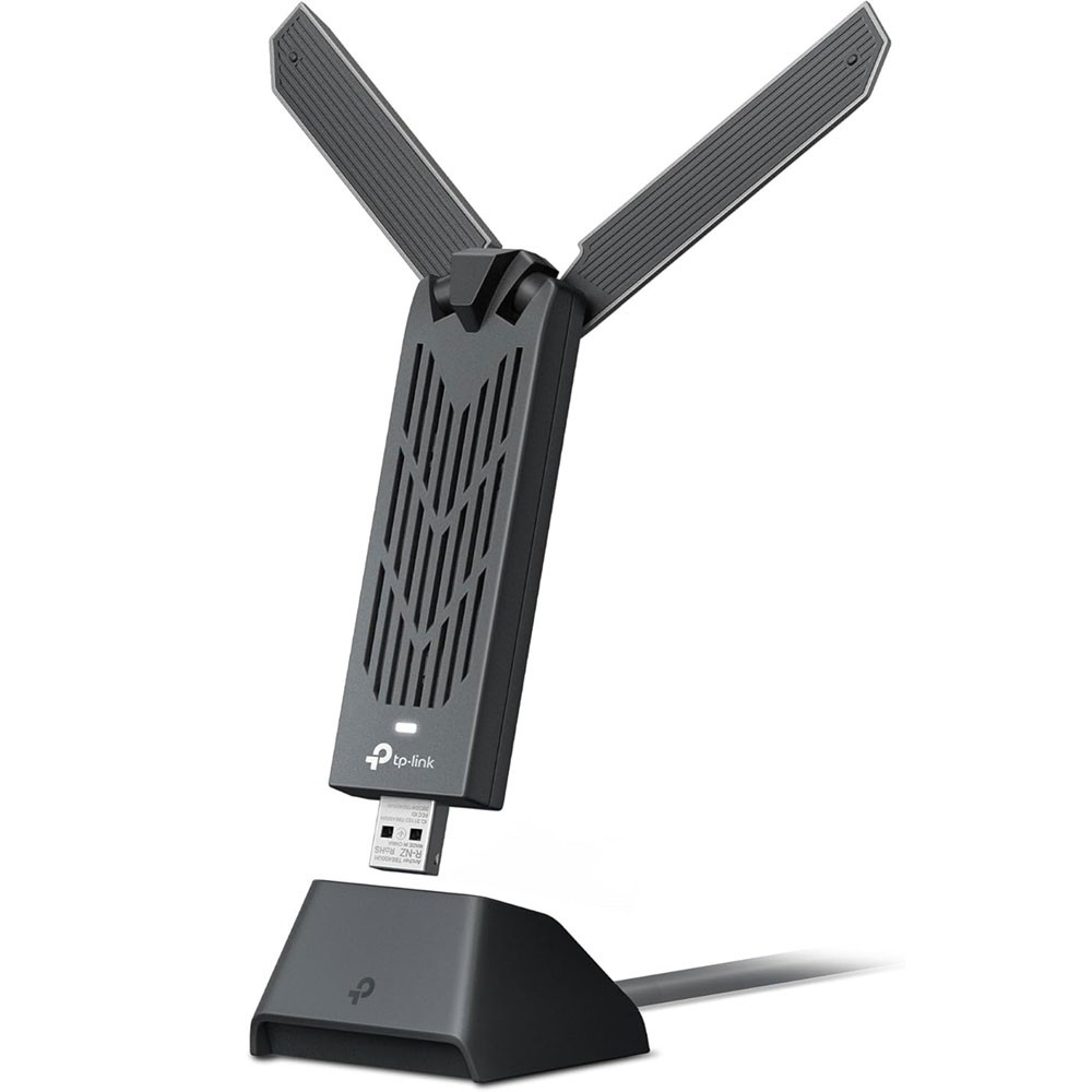 TP-Link Archer TBE400UH BE6500 WiFi 7 High Gain Wireless USB Adapter | Tri-Band (6 GHz / 5 GHz / 2.4 GHz) | USB 3.0