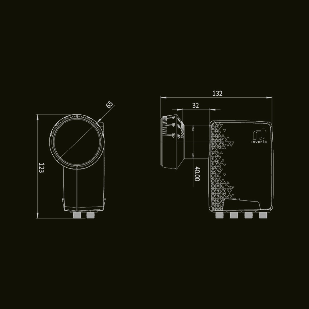 Inverto PREMIUM Quad Universal LNB – 4 Outputs (rt-Inverto)