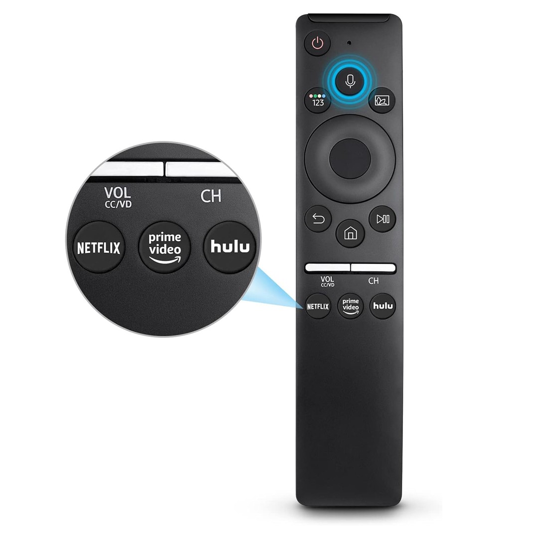 Compatible Samsung Curved Smart TV Remote – Replacement for Samsung Smart TV, LED, LCD & 4K UHD
